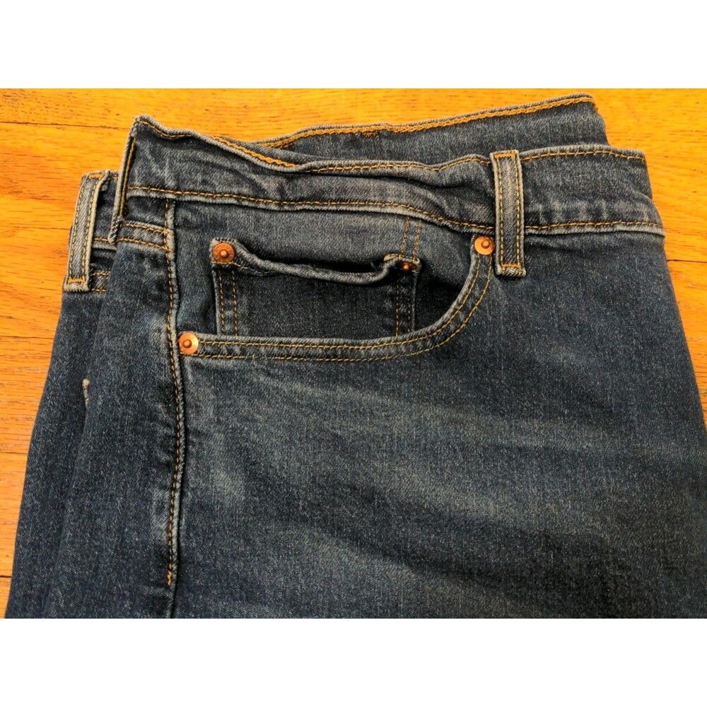 VTG Levi's 505 Regular Fit Men's Jeans Size 42×30 Blue Straight USA Made Y2K EUC - Picture 4 of 10